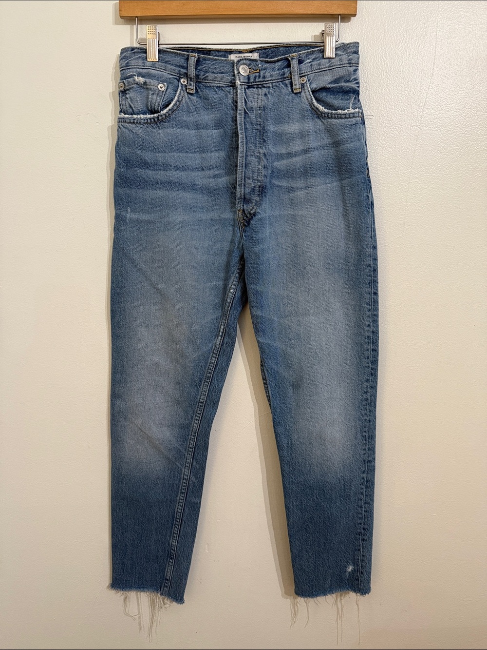 ZARA High Rise Jeans Womens Size 2 Button fly